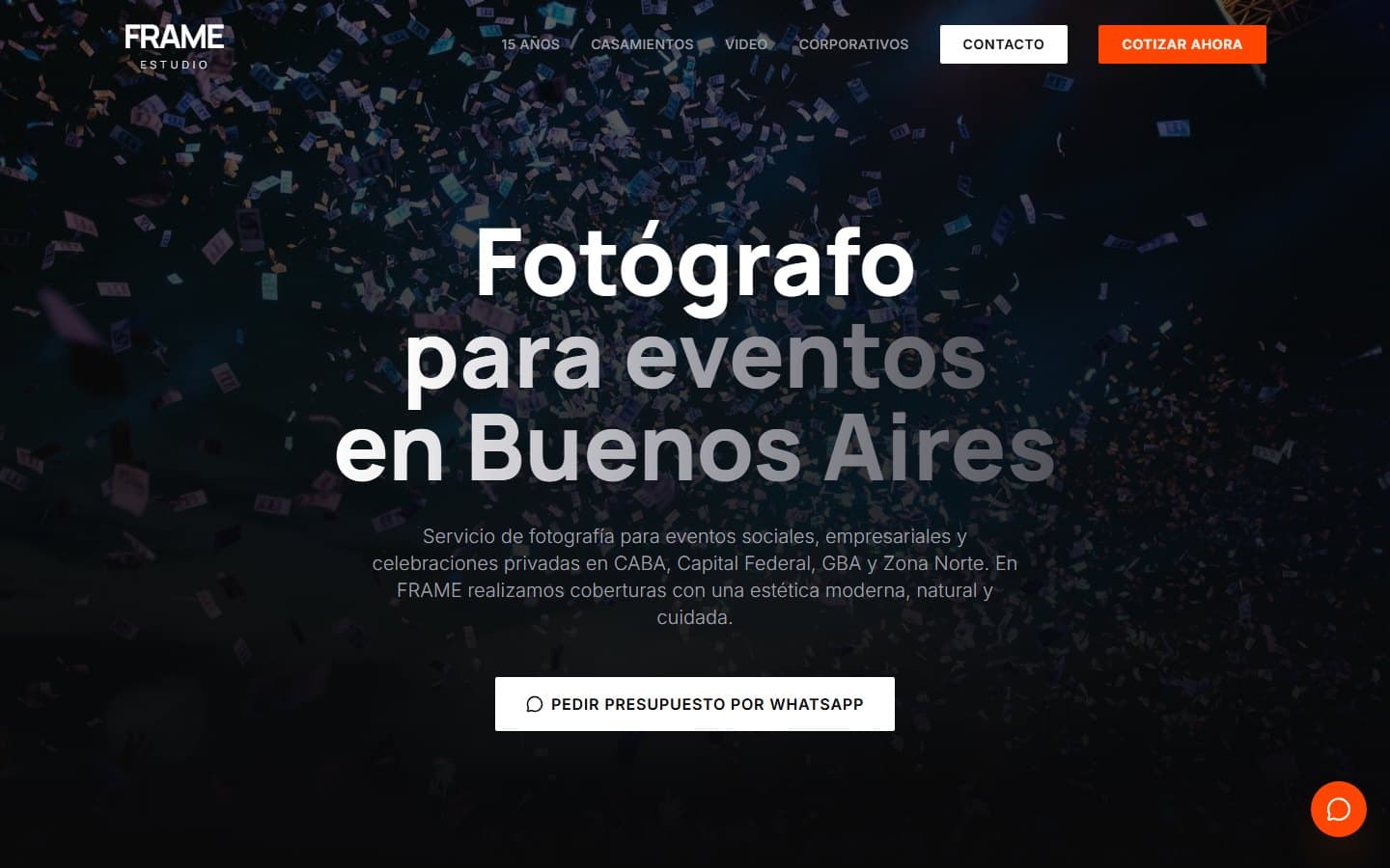 Página principal de Frame Estudio